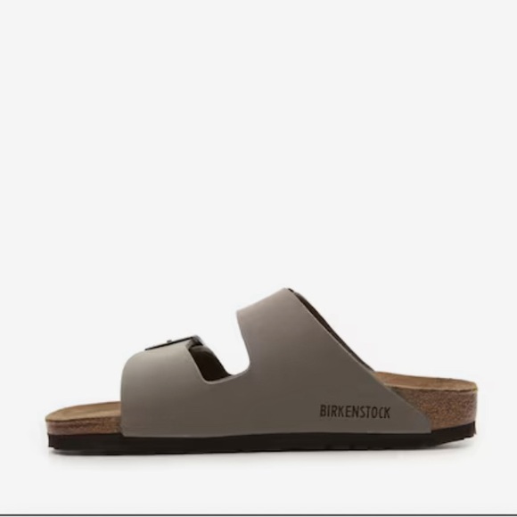 NEW Birkenstock Unisex Arizona Regular Fit Gray Birko-Flor Sandals Size 6/37 - Picture 2 of 7